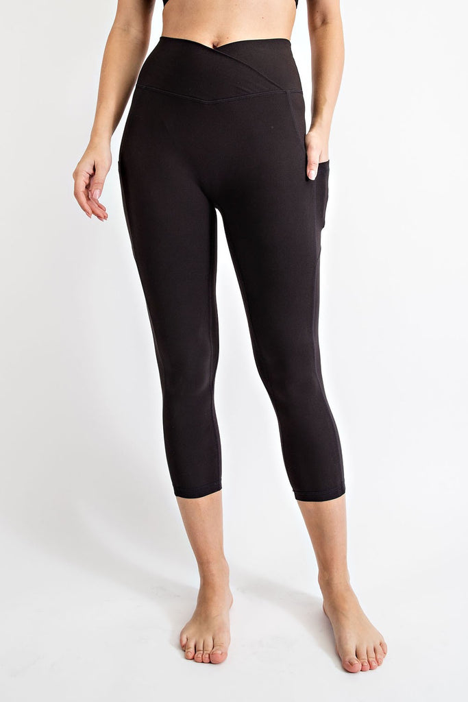 Marley Capri Length V Shaped Waist Leggings - Be You Boutique