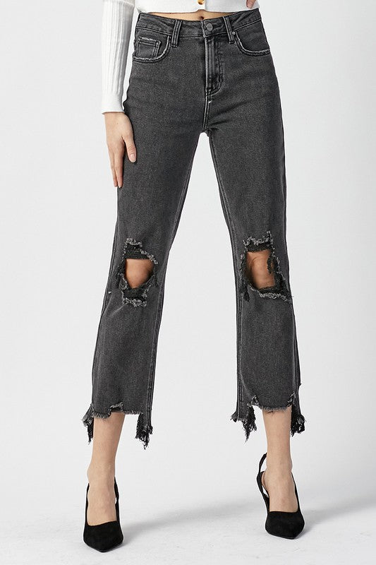 Risen Owen High Rise Crop Jeans - Be You Boutique