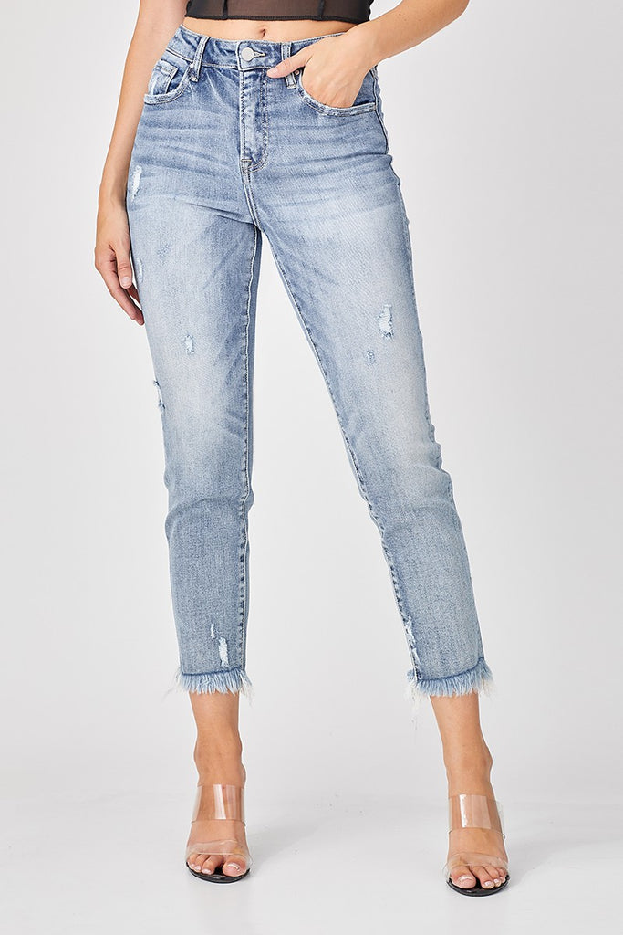 Risen Chase High Rise Relaxed Skinny Jeans - Be You Boutique