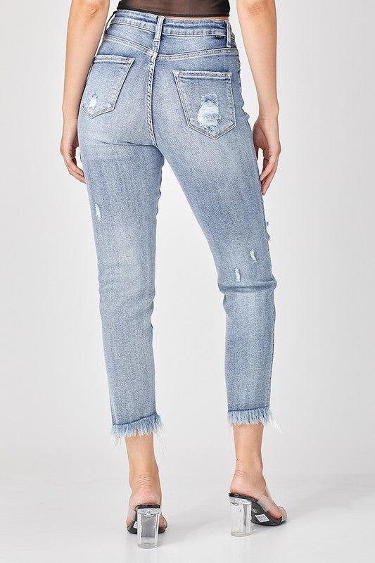 Risen Chase High Rise Relaxed Skinny Jeans - Be You Boutique