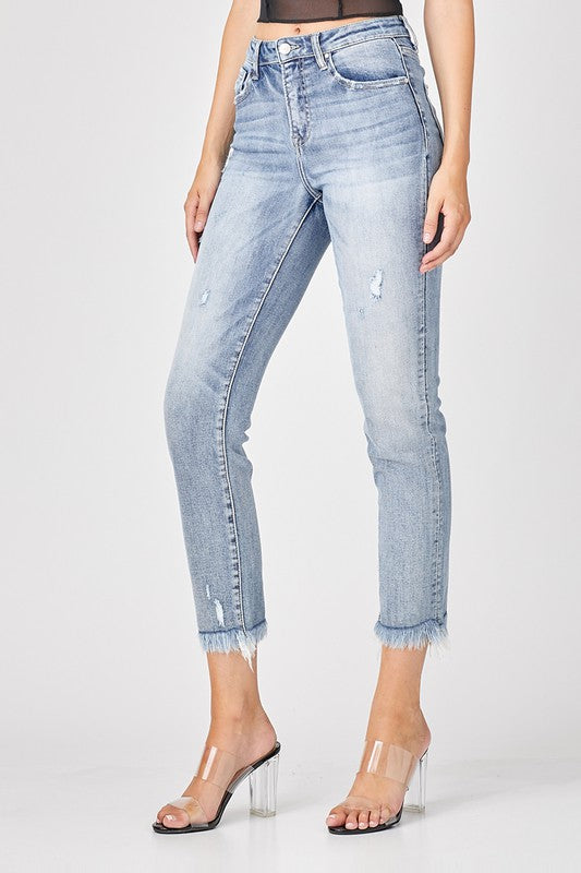 Risen Chase High Rise Relaxed Skinny Jeans - Be You Boutique