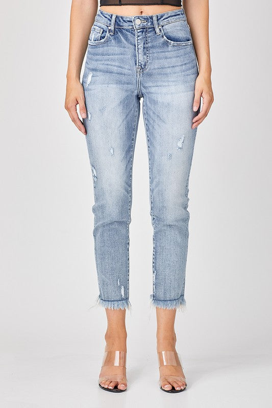 Risen Chase High Rise Relaxed Skinny Jeans - Be You Boutique