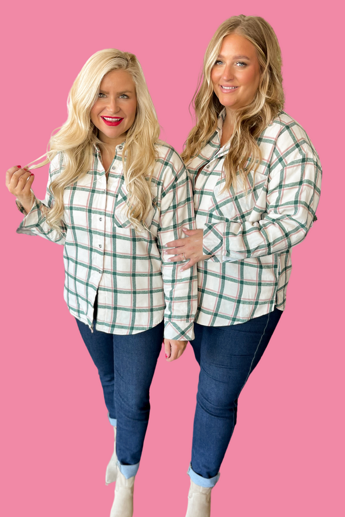 Harry Fur Lined Plaid Shirt Jacket - Be You Boutique
