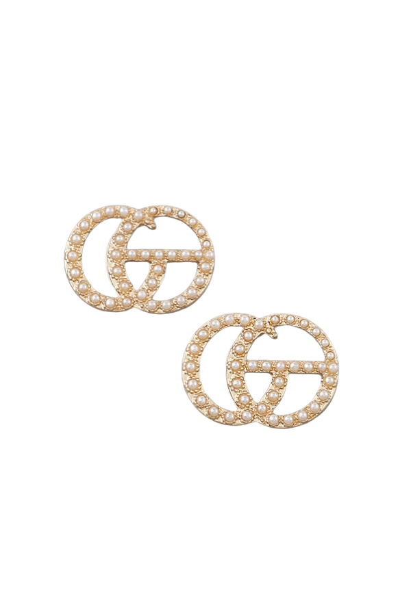 Georgia Pearl and Rhinestone Earrings - Be You Boutique