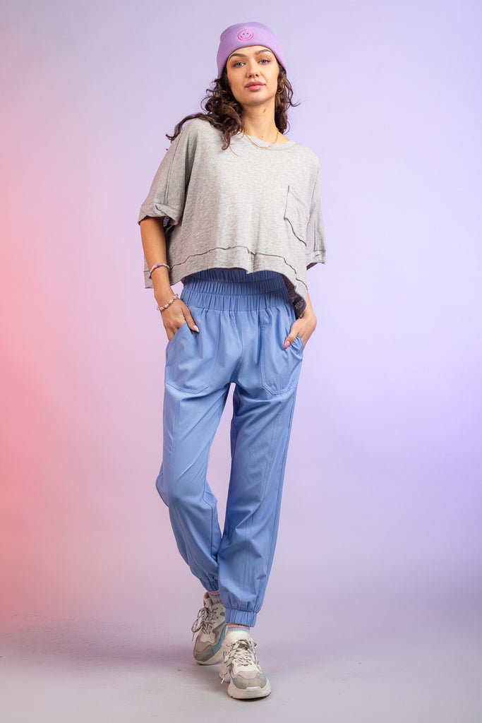 Nia Elasticized Waist Jogger Pants - Be You Boutique