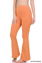 Conway Wide Waistband Yoga Flare Legging Pants - Be You Boutique