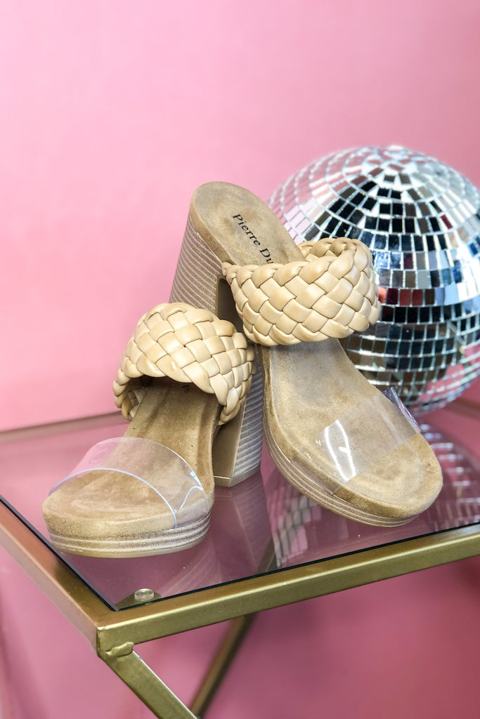 Morgen Clear and Braided Strap Block Heel Sandal - Be You Boutique