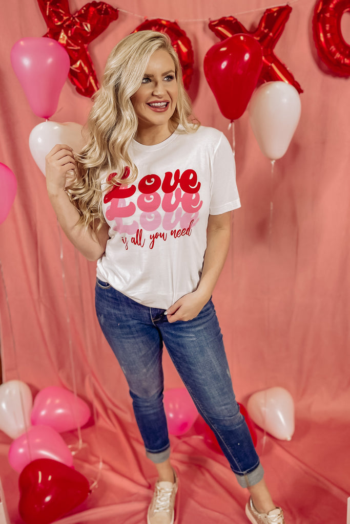 {Last Chance} Love Is All You Need Graphic Tees **FINAL SALE** - Be You Boutique