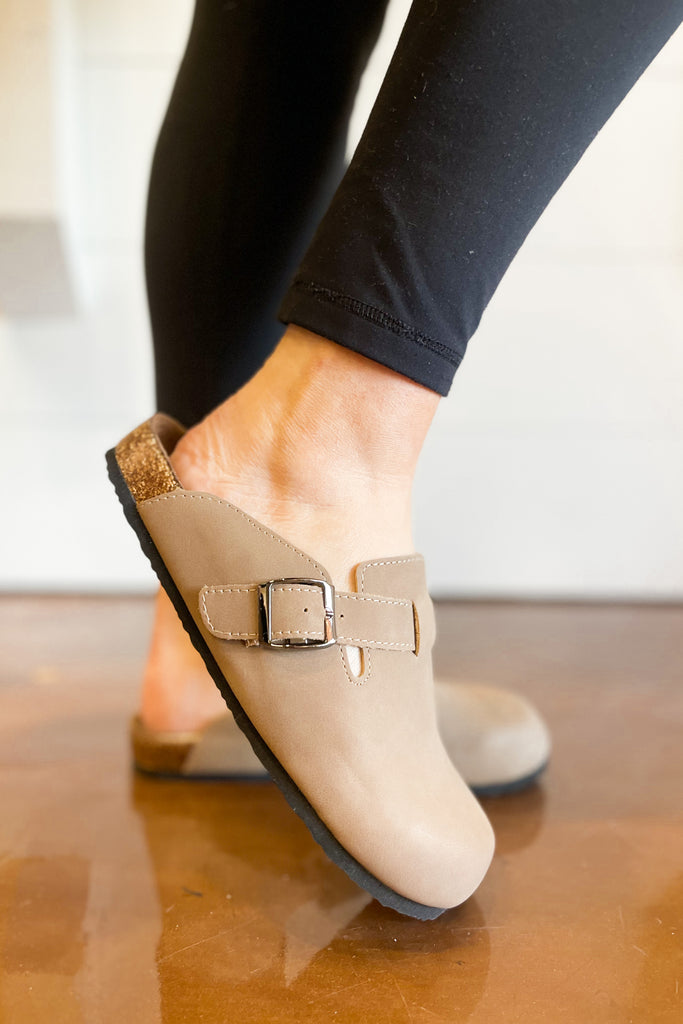 Bria Comfort Footbed Clog With Buckle - Be You Boutique