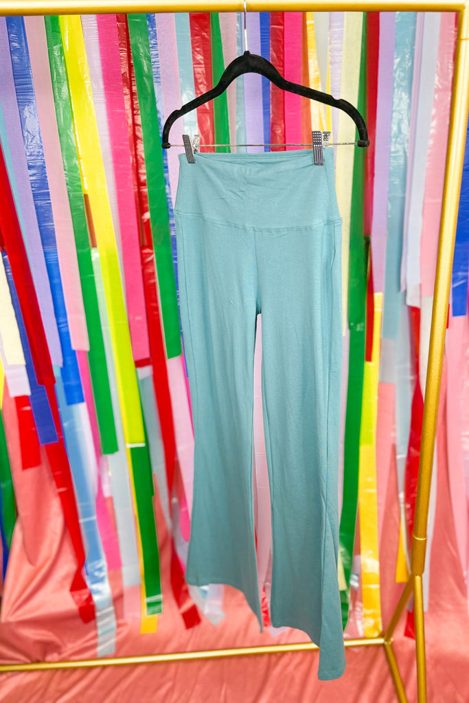 Conway Wide Waistband Yoga Flare Legging Pants - Be You Boutique