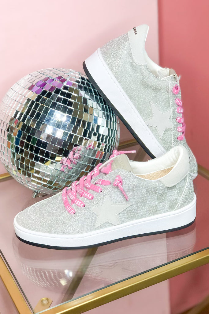 Vintage Havana Harlow Glitter Check Low Top Sneaker - Be You Boutique