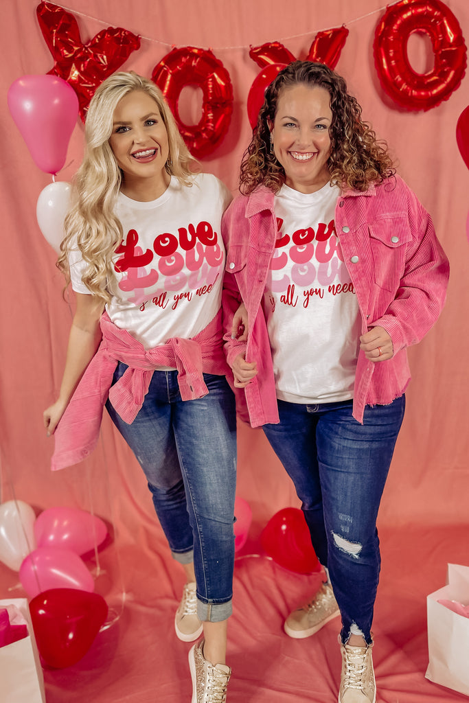 {Last Chance} Love Is All You Need Graphic Tees **FINAL SALE** - Be You Boutique