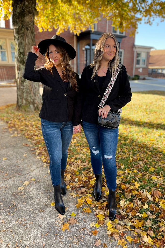 Harley Black Blazer Jacket - Be You Boutique