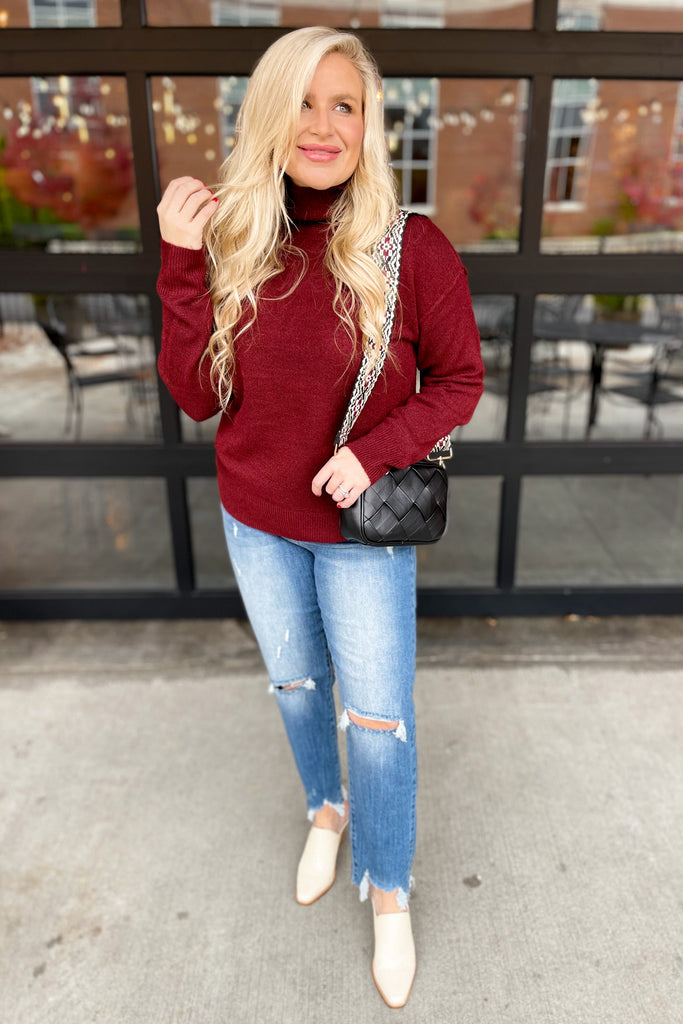 Carri Long Sleeve Turtle Neck Sweater - Be You Boutique