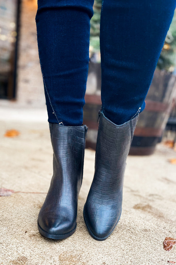 {Last Chance} Naughty Monkey Taris Black Booties **FINAL SALE** - Be You Boutique