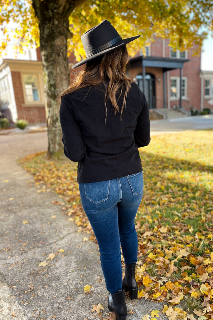 Harley Black Blazer Jacket - Be You Boutique