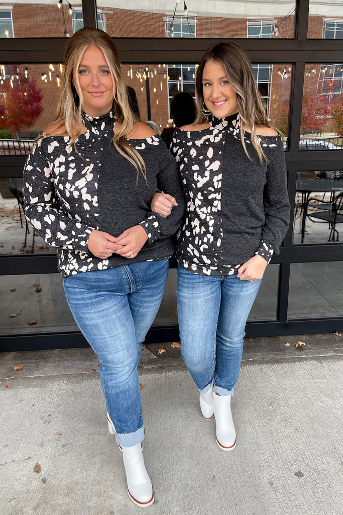 Odette Cold Shoulder Top - Be You Boutique
