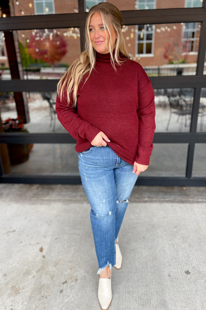 Carri Long Sleeve Turtle Neck Sweater - Be You Boutique