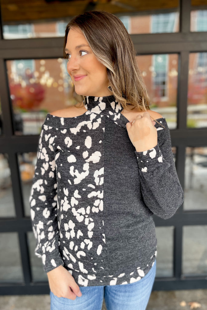 Odette Cold Shoulder Top - Be You Boutique
