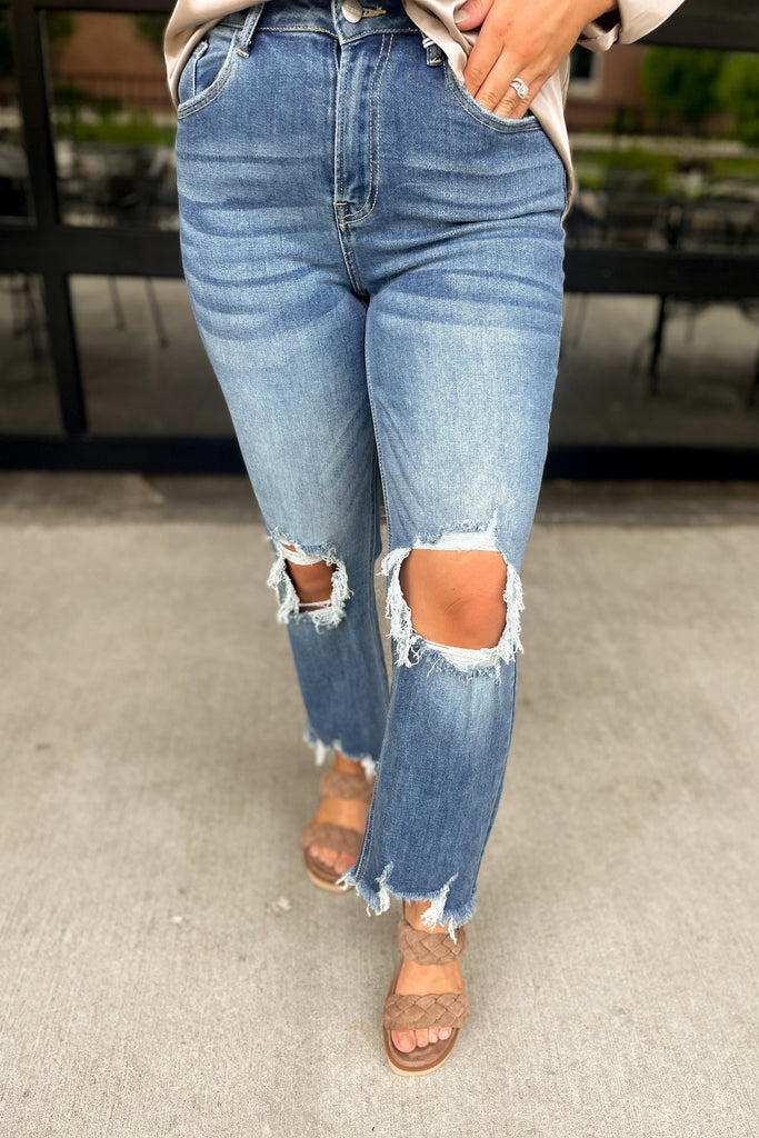 Risen Owen High Rise Crop Jeans - Be You Boutique
