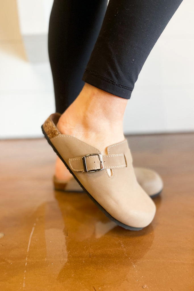 Bria Comfort Footbed Clog With Buckle - Be You Boutique