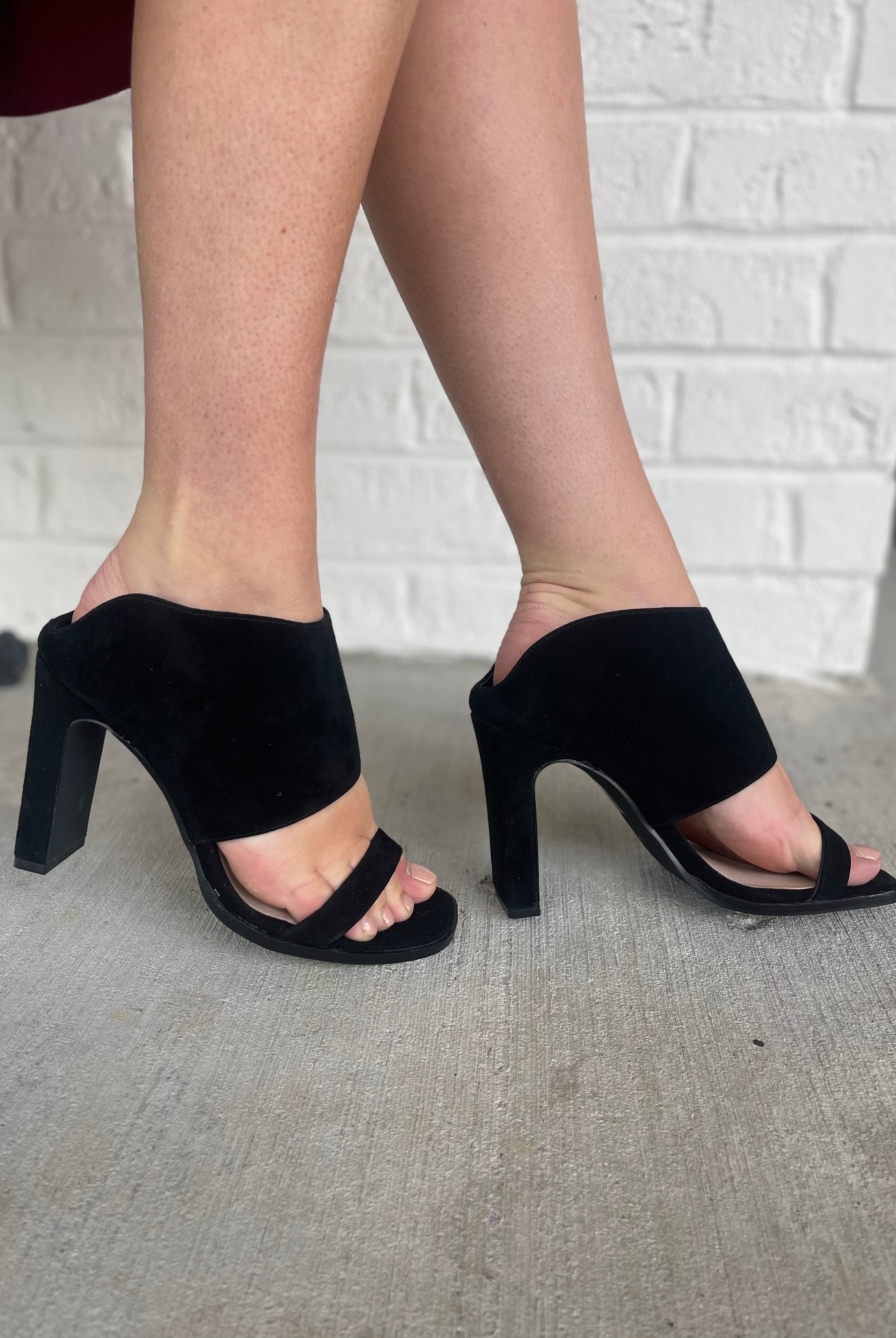 Chinese Laundry Linx Kid Suede Heels - Be You Boutique