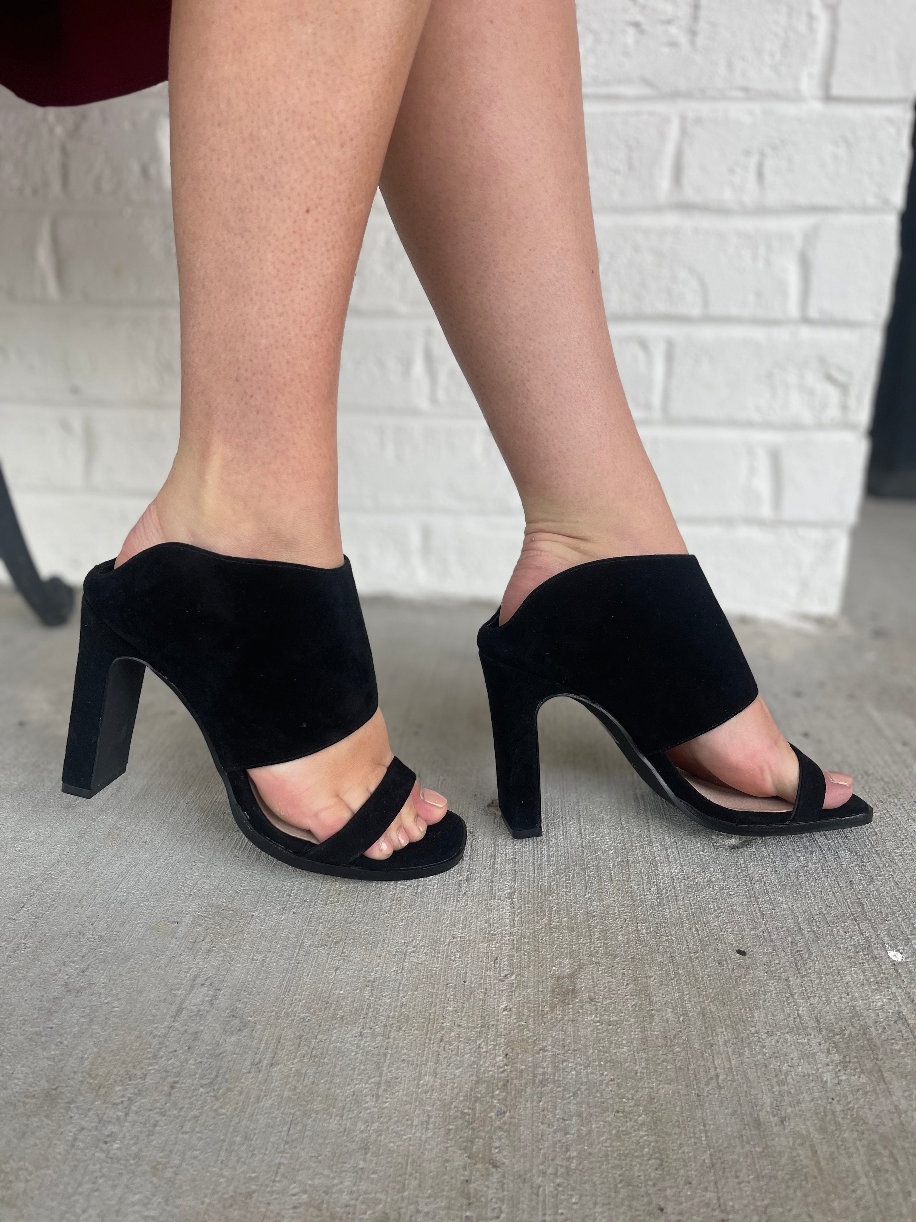 Chinese Laundry Linx Kid Suede Heels FINAL SALE Be You Boutique