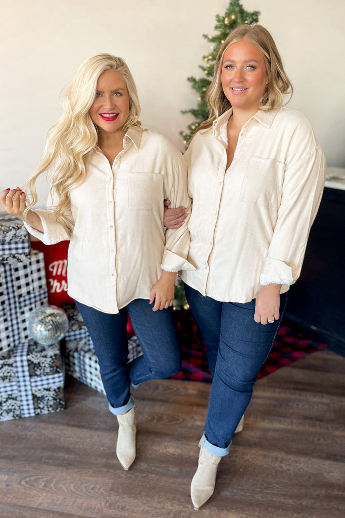 Andrew Long Sleeve Fur Lined Jacket - Be You Boutique