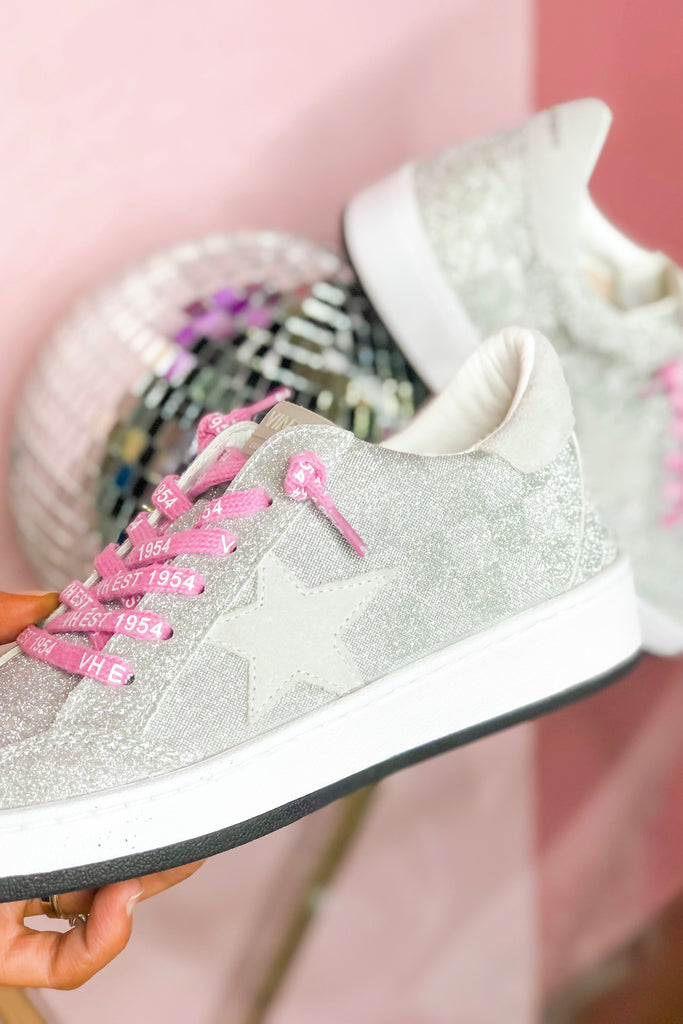 Vintage Havana Harlow Glitter Check Low Top Sneaker - Be You Boutique