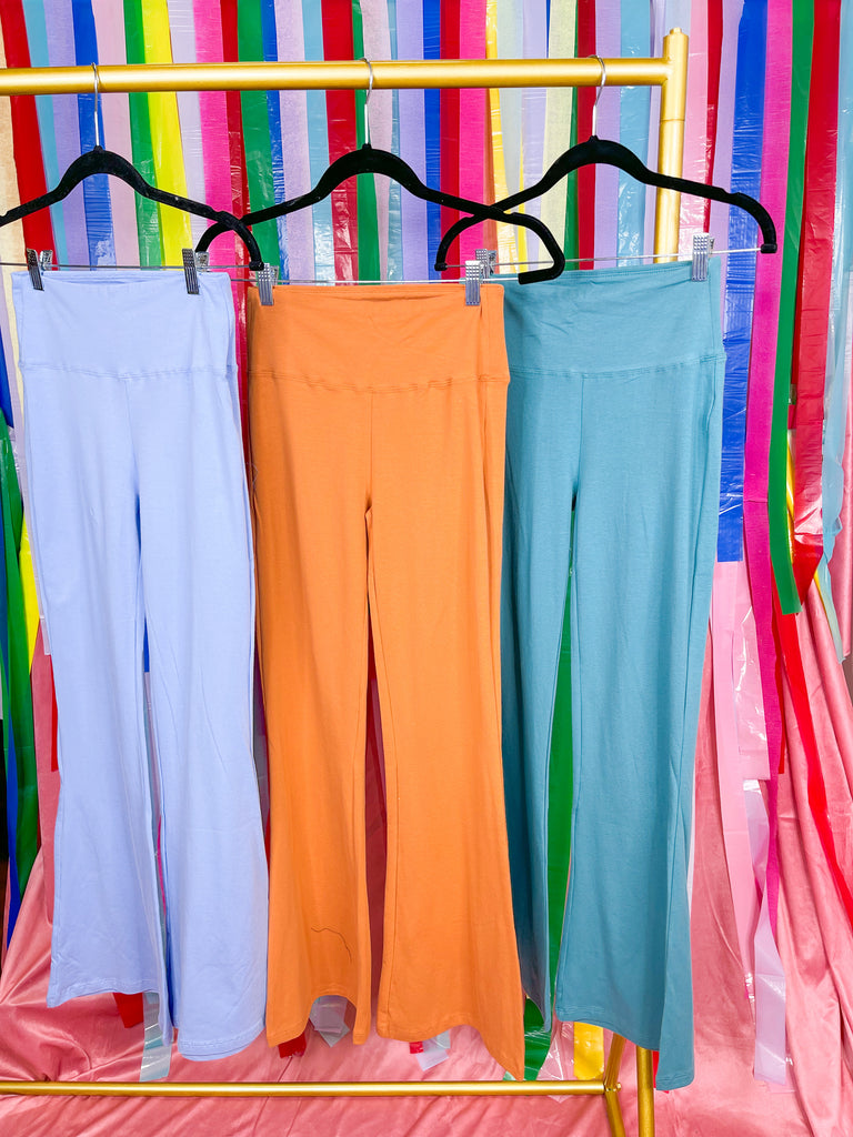 Conway Wide Waistband Yoga Flare Legging Pants - Be You Boutique