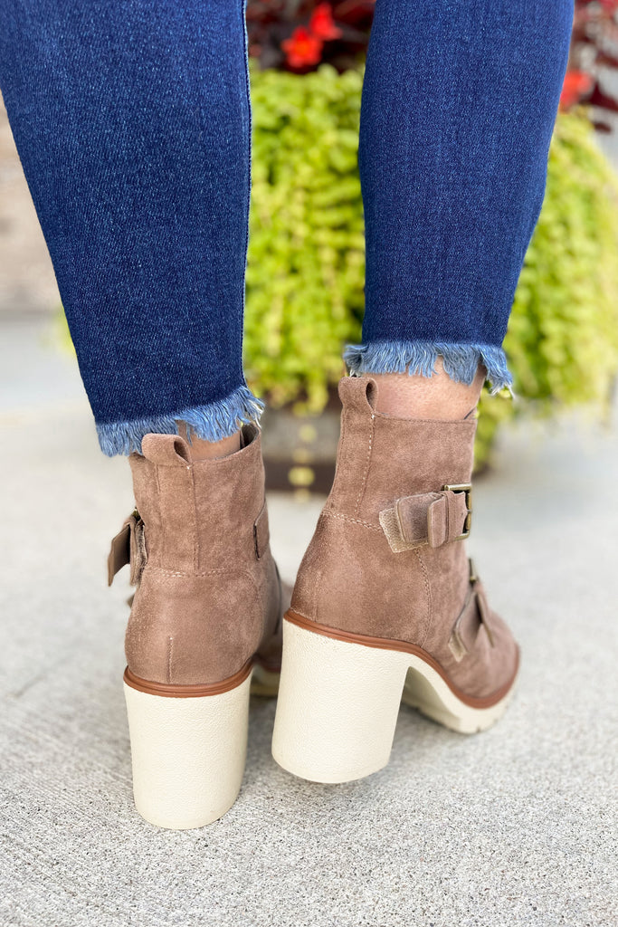 Rapid Taupe Buckle Boot - Be You Boutique