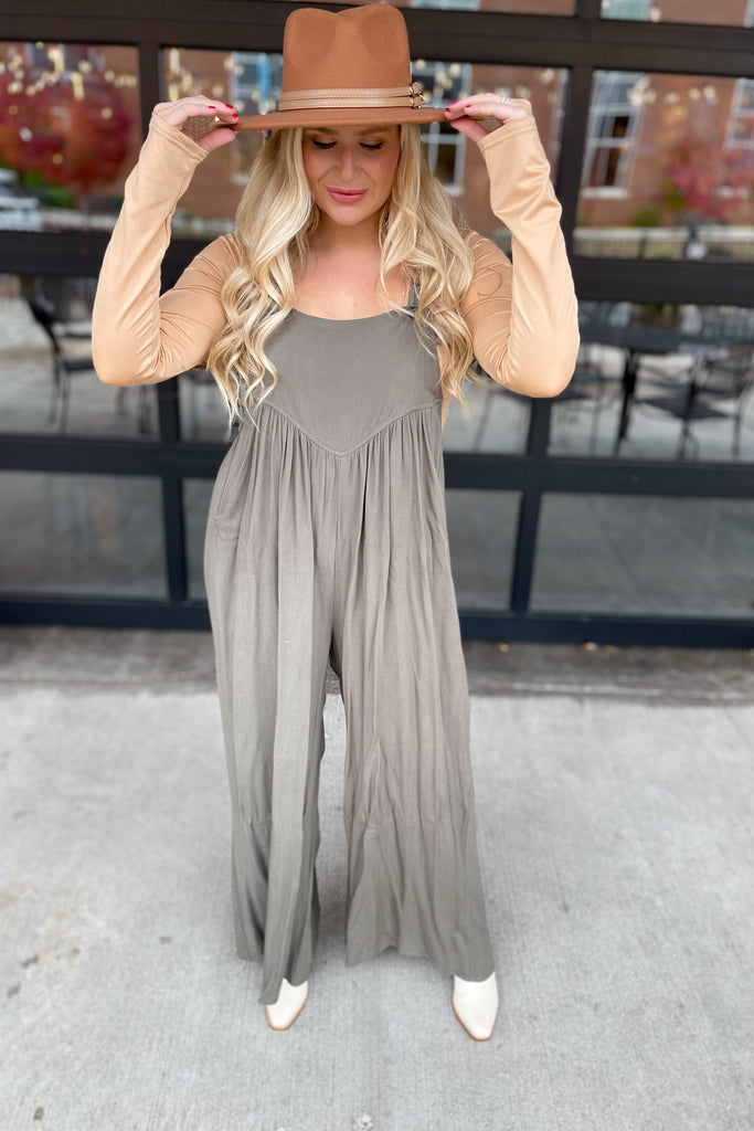 Ebony Wide Leg Romper - Be You Boutique