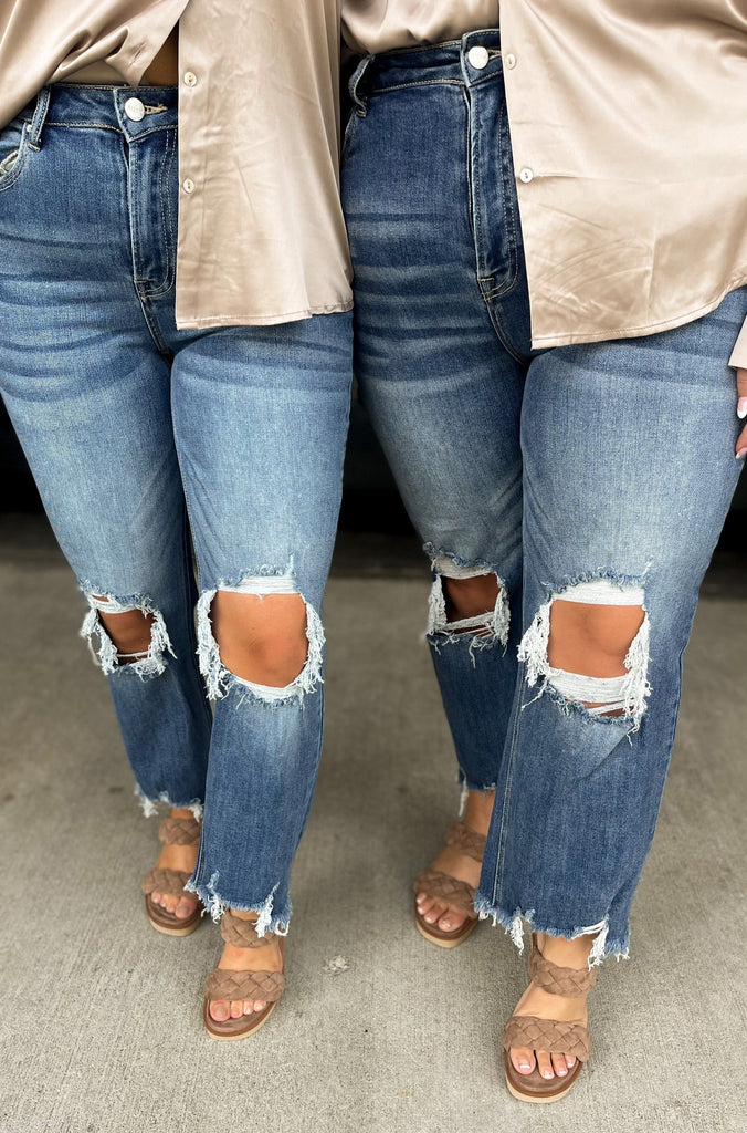 Risen Owen High Rise Crop Jeans - Be You Boutique