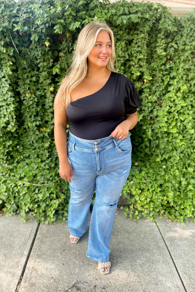 Everleigh One Shoulder Bodysuit - Be You Boutique