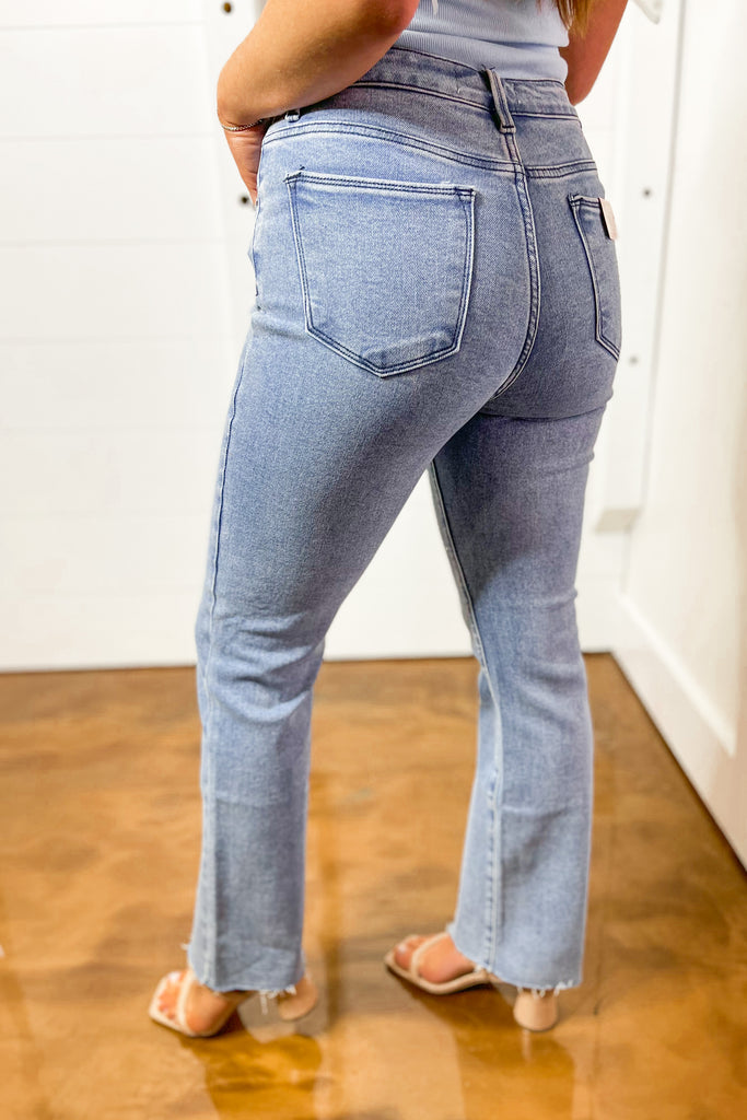 Risen Crystal High Rise Rhinestone Embellished Jeans - Be You Boutique