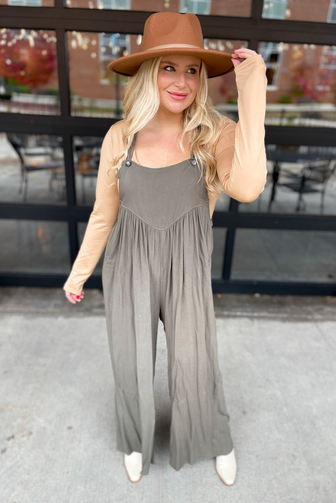 Ebony Wide Leg Romper - Be You Boutique