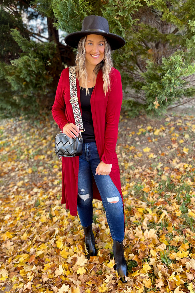 Spiced Up Long Sleeve Cardigan with Pockets - Be You Boutique