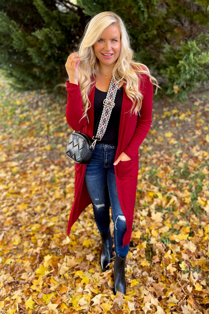 Spiced Up Long Sleeve Cardigan with Pockets - Be You Boutique