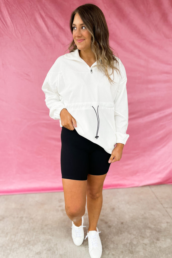 Dale Ribbed Biker Short Pants With Pockets - Be You Boutique