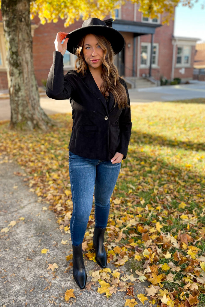 Harley Black Blazer Jacket - Be You Boutique