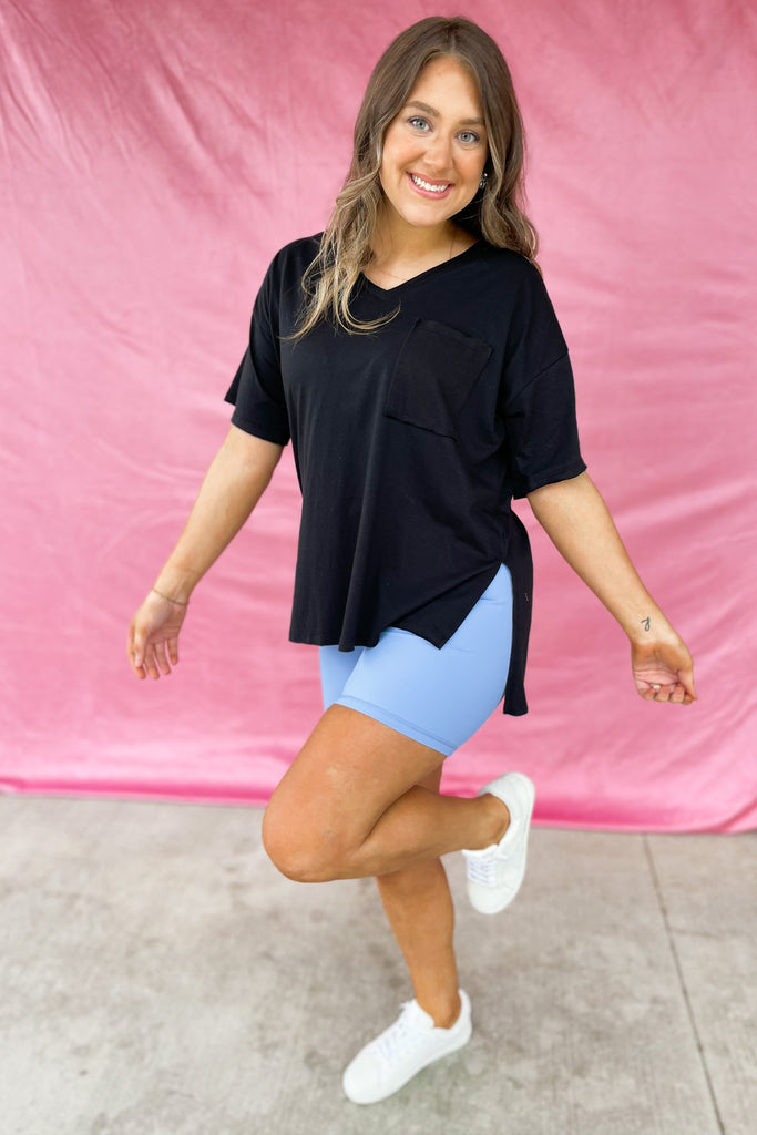 Dale Ribbed Biker Short Pants With Pockets - Be You Boutique