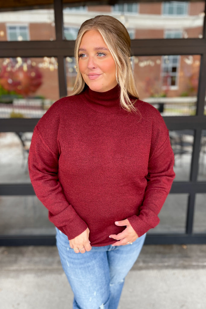Carri Long Sleeve Turtle Neck Sweater - Be You Boutique