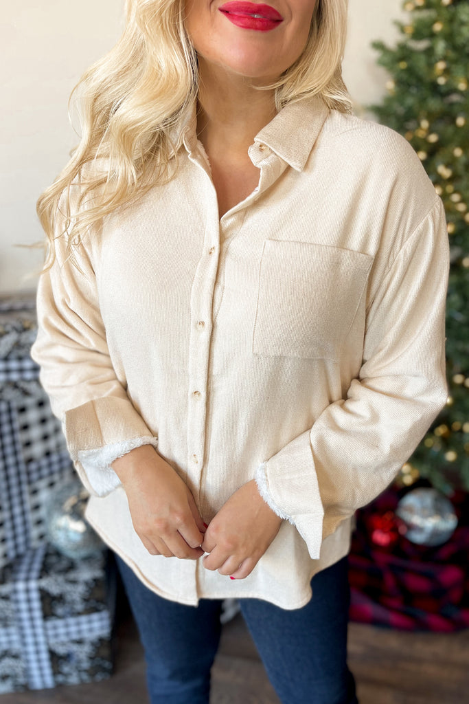 Andrew Long Sleeve Fur Lined Jacket - Be You Boutique
