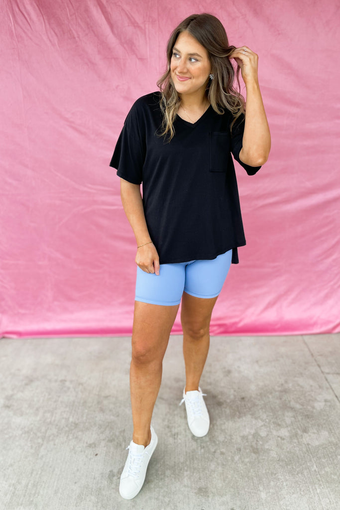 Dale Ribbed Biker Short Pants With Pockets - Be You Boutique