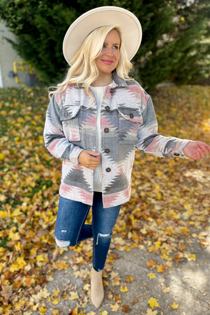 Chandler Button Up Shacket - Be You Boutique