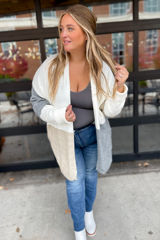 Dune Color Block Cardigan - Be You Boutique