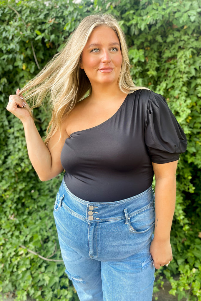 Everleigh One Shoulder Bodysuit - Be You Boutique