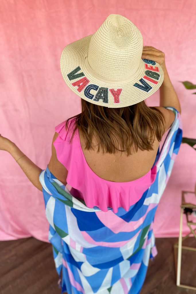 Vacay Vibes Sequin Summer Beach Hat - Be You Boutique