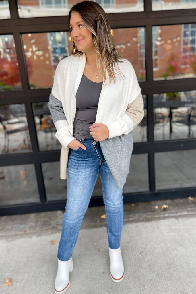 Dune Color Block Cardigan - Be You Boutique