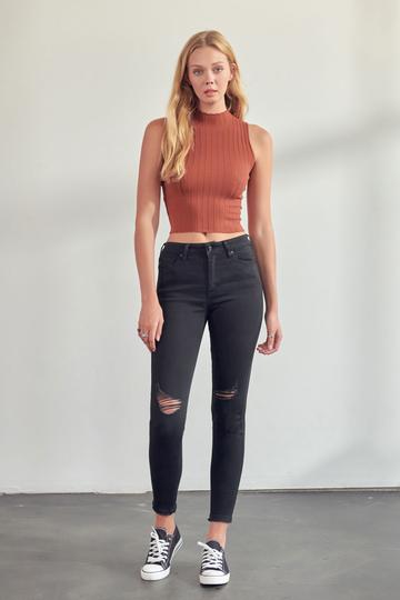 Kancan Jane High Rise Distressed Skinny Jean - Be You Boutique